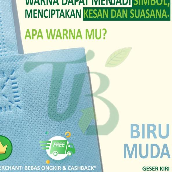 

℮ GOODIE BAG TBI TAS ULTAH ULANG TAHUN SPUNBOND BUKAN PAPER BAG PAPERBAG - Biru Muda ➵