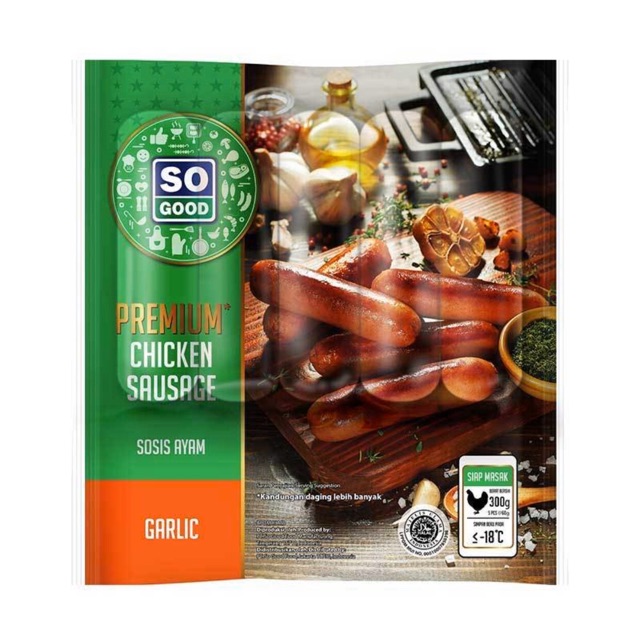 

So Good Premium Sausage Garlic