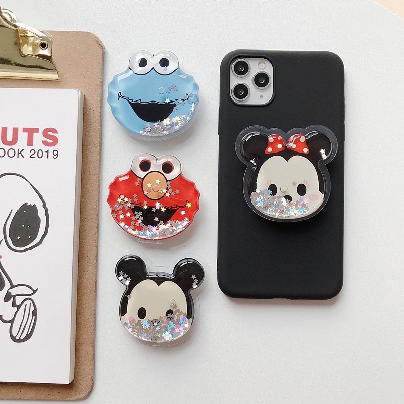 Reseller Welcome - Pop Socket HP 3D Gliter Karakter Cartoon / Pop Socket 3D / Aksesoris HP Bahan Premium