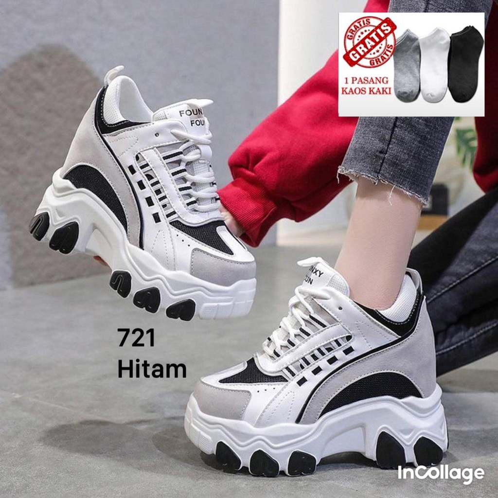 SEPATU WEDGES WANITA IMPOR  FASHION KOREA 721