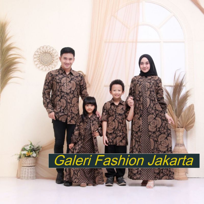 Setelan Batik Couple Keluarga  Baju kondangan murah terbaru - Baju keluarga modern 2022 - Baju batik
