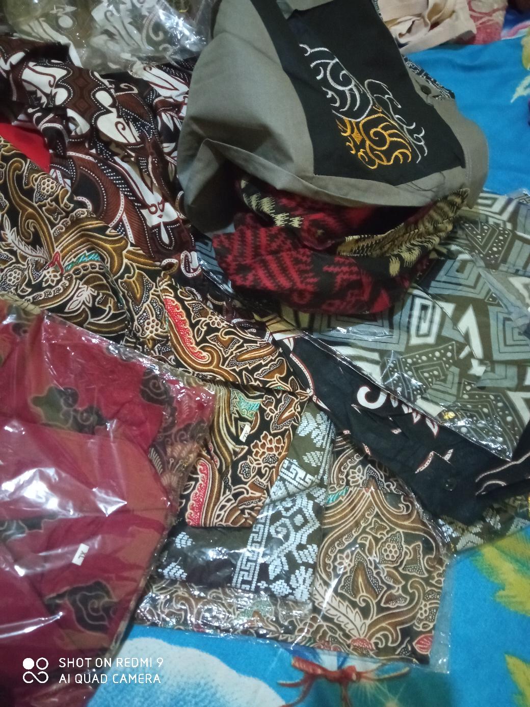 Kemeja Batik Pria Lengan Panjang Casual Katun Size M L Xl Xxl