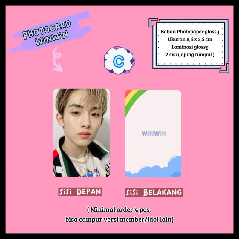 Photocard NCT - Winwin / Photocard Unofficial / Photocard Winwin