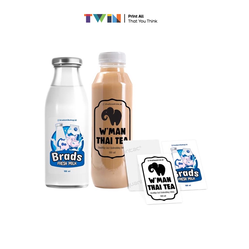 

TWIN ADVERTISING Cetak stiker Label Kemasan Bulat Kotak - Print Stiker Transparant Makanan Minuman Kemasan Toples