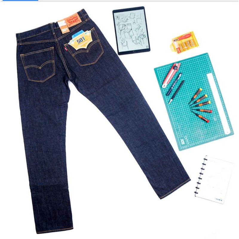 Celana Jeans Levis Original 501 Garmen/ Impor USA/ Pria/ Regularfit