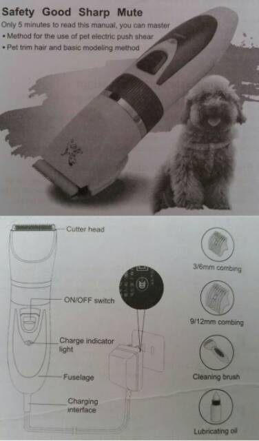 Professional PET Clipper Sonar SN-270A - Cukuran Bulu Hewan