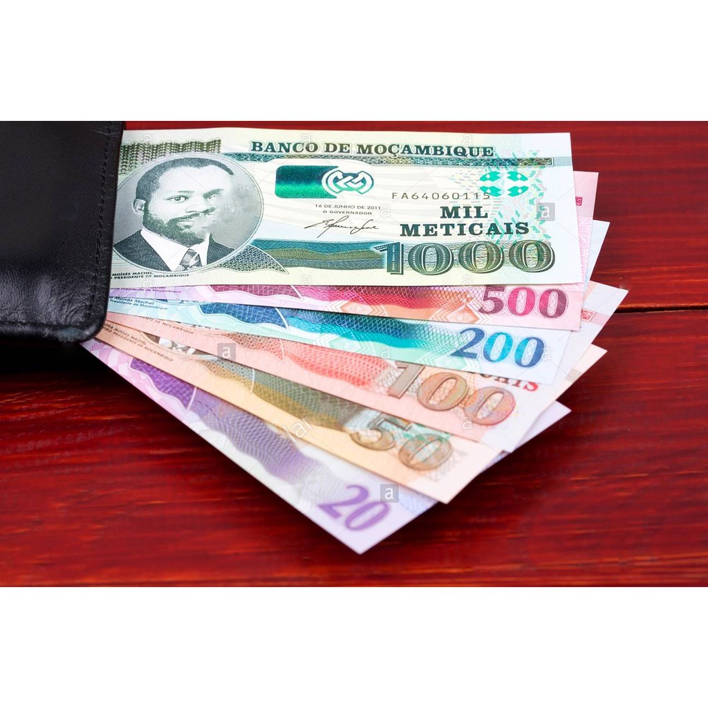 UANG LUAR KUNO ASLI METICAIS MOZAMBIK KONDISI BARU UNC