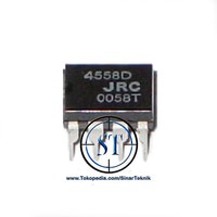 JRC4558 4558D / RC4558 / 4558 DIP-8 DUAL 8 kaki Operational Amplifier IC 4558 D Genuine