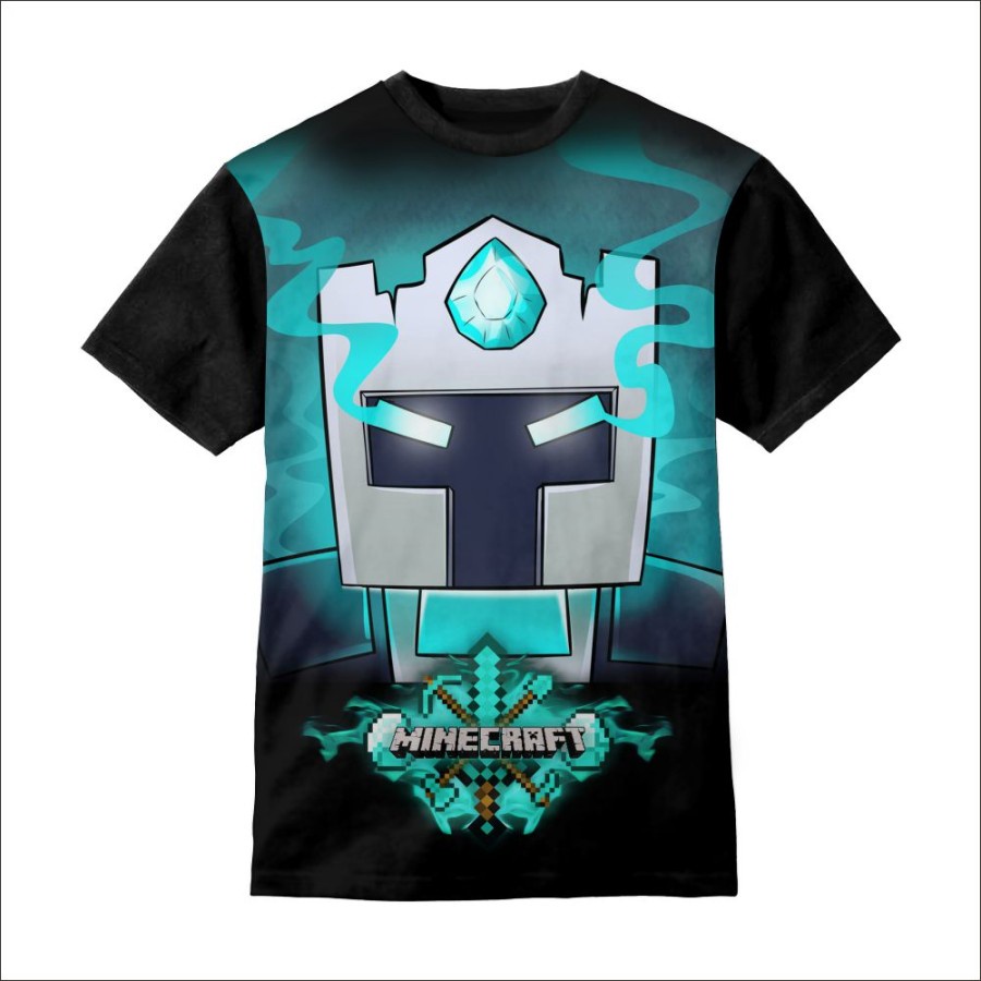 Kaos Anak Minecraft Frost Diamond Face- Kaos Anak Laki-Laki Dan Perempuan