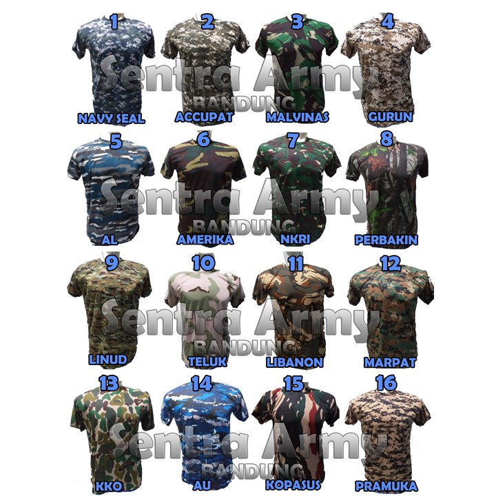 GROSIR  Kaos Army / Kaos loreng army / kaos loreng pria / kaos loreng MURAH