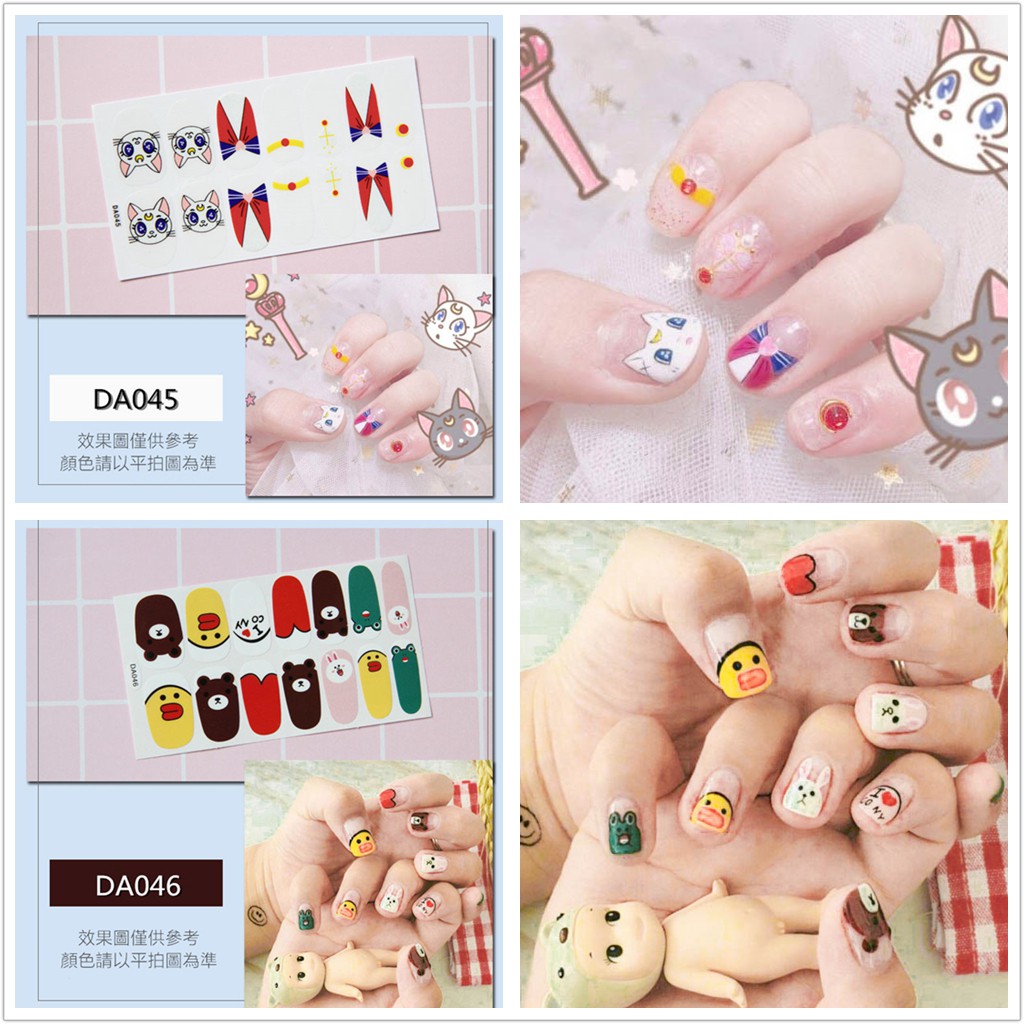 &lt;Jjoygirl&gt;DA Nail sticker motif / sticker kuku / stiker kuku / nail stiker glitter / stripes design