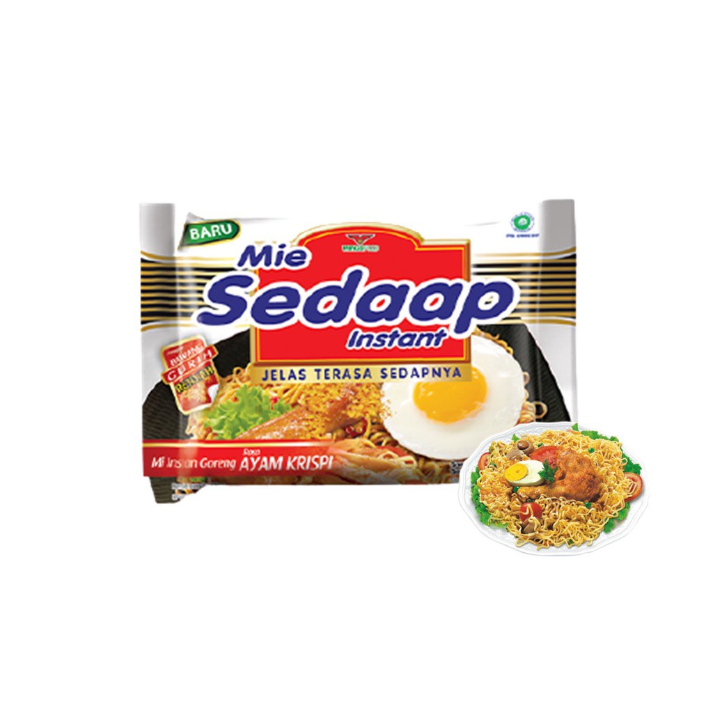 Sedaap Mie Instan Goreng Ayam Krispi Bag 88 gr