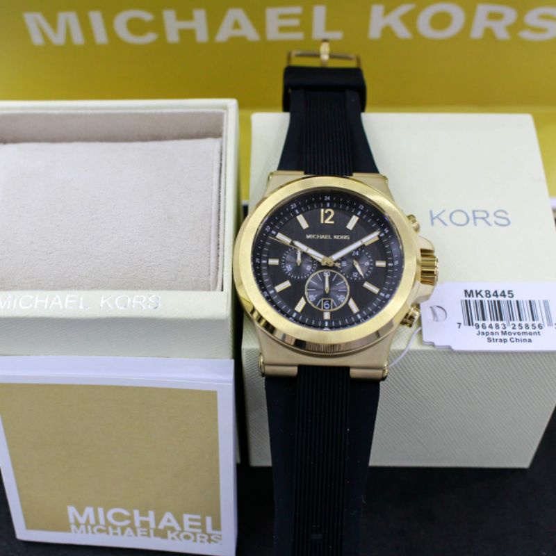 JAM TANGAN MICHAEL KORS PRIA MK-8445 STRAP RUBBER ORIGINAL BM