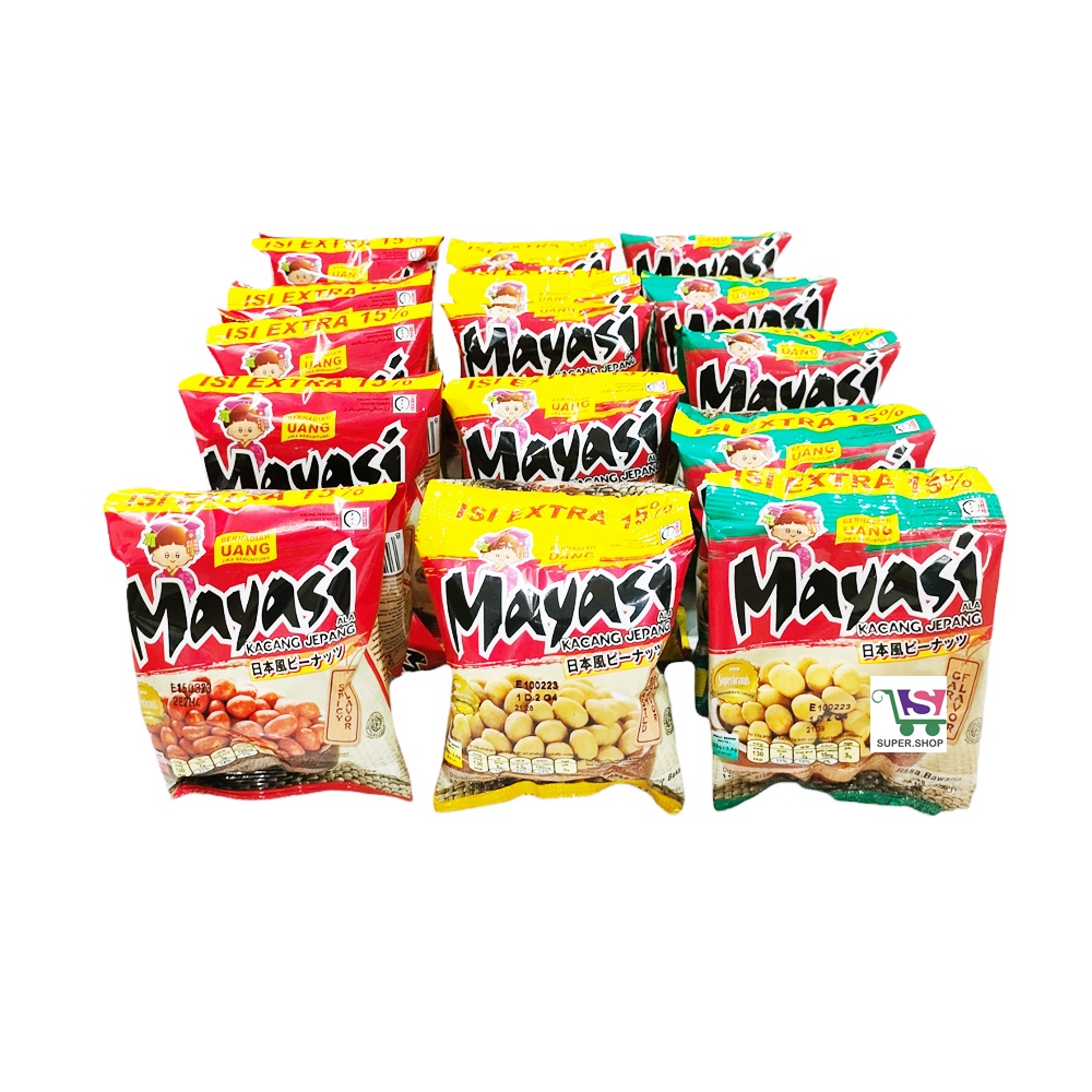 MAYASI Kacang Jepang Bawang / Pedas / Jagung Bakar (isi 10 pcs)