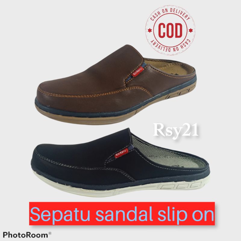 Sepatu Sandal Pria Casual Slip On Murah