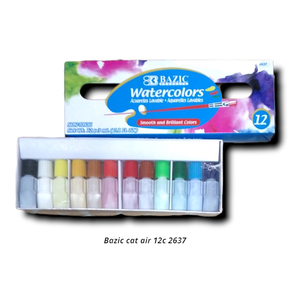

CAT AIR SET 12 WARNA BAZIC 3 ML WATERCOLOR 2637