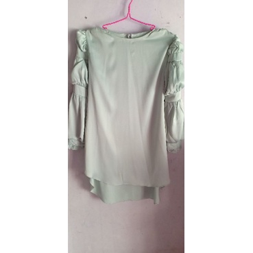 blouse tunik dress baju atasan top lengan puff lengan balon import bkk premium