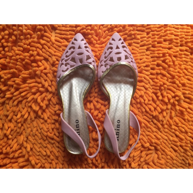 SALE OBRALL Jelly shoes ukir tali