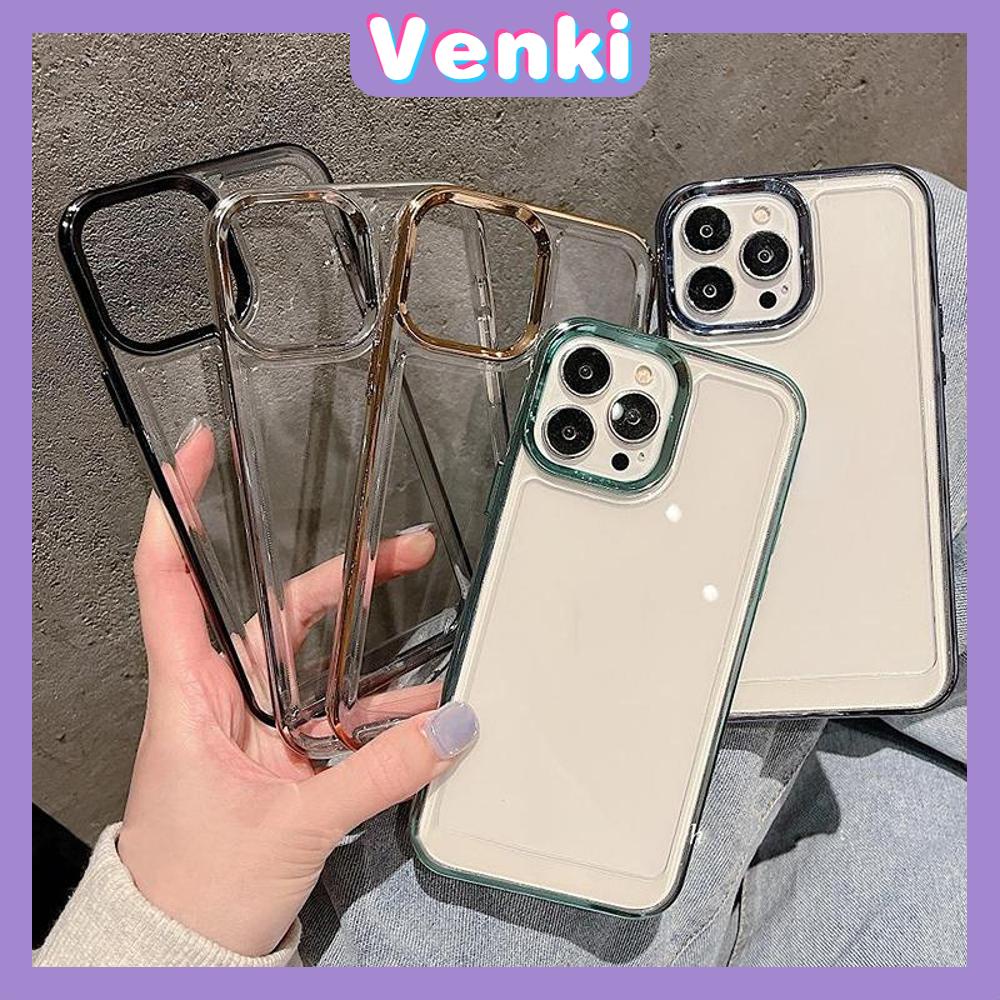 iPhone Case Luxury Metal Plating TPU Soft Case Clear Case Space Case Shockproof Protection Camera Compatible For iPhone 14 Pro Max 14 Plus 13 Pro Max 12 Pro Max 11 XR 7Plus