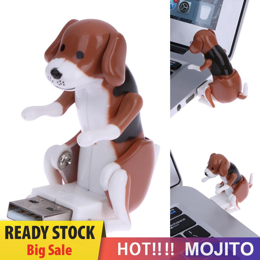 OMJIT Portable Mini Cute USB Funny Humping Spot Dog Toy for Relieve Pressure Gift