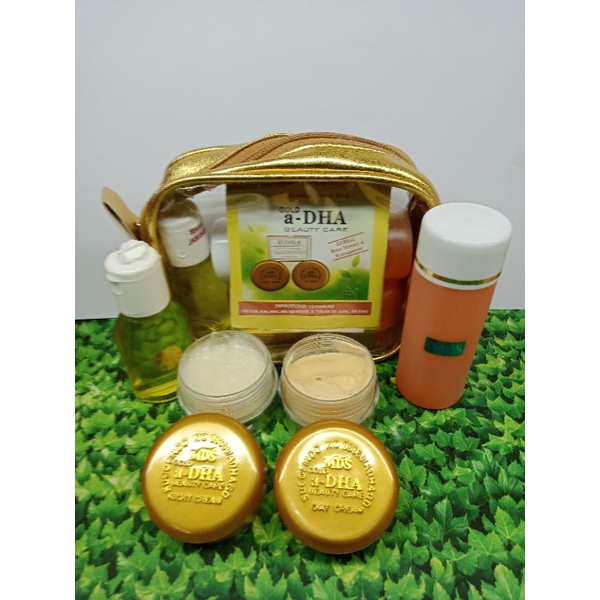 PAKET CREAM A DHA GOLD ORIGINAL TUTUP TIMBUL ( 4in1 ) KEMASAN DOMPET
