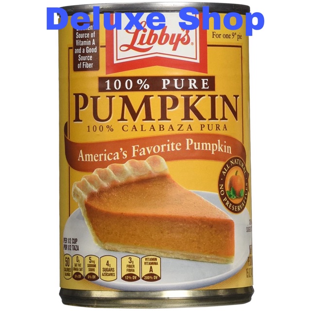 

Libby’s 100% Pure Pumpkin 15oz
