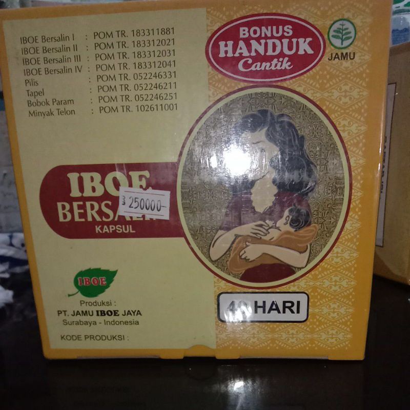 JAMU BERSALIN/KAPSUL BERSALIN/JAMU MELAHIRKAN