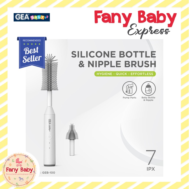 GEA BABY SILICONE BOTTLE &amp; NIPPLE BRUSH GEB-100 / SIKAT BOTOL ELEKTRIK