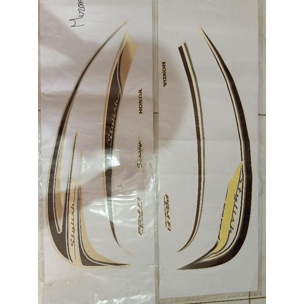 striping Honda Scoopy fi original