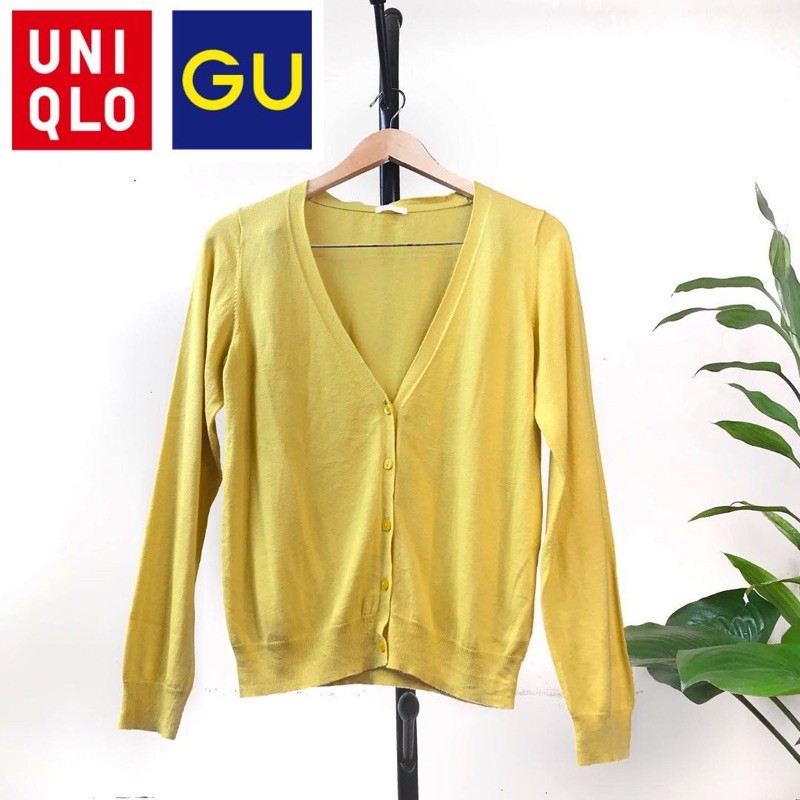 UNIQLO CARDIGAN KUNING/ CARDIGAN UNIQLO KUNING