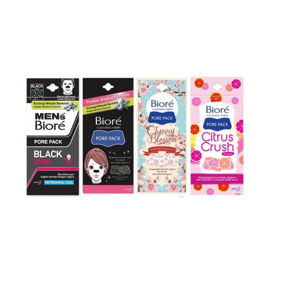 BIORE Pore Pack | BIORE MEN Pore Pack Black Isi 4 Lembar