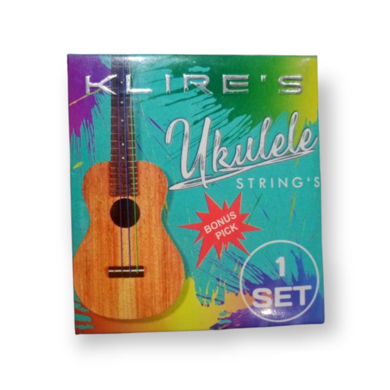 Senar Ukulele KLIRE'S Color Warna Warni Nylon 4 pcs/set