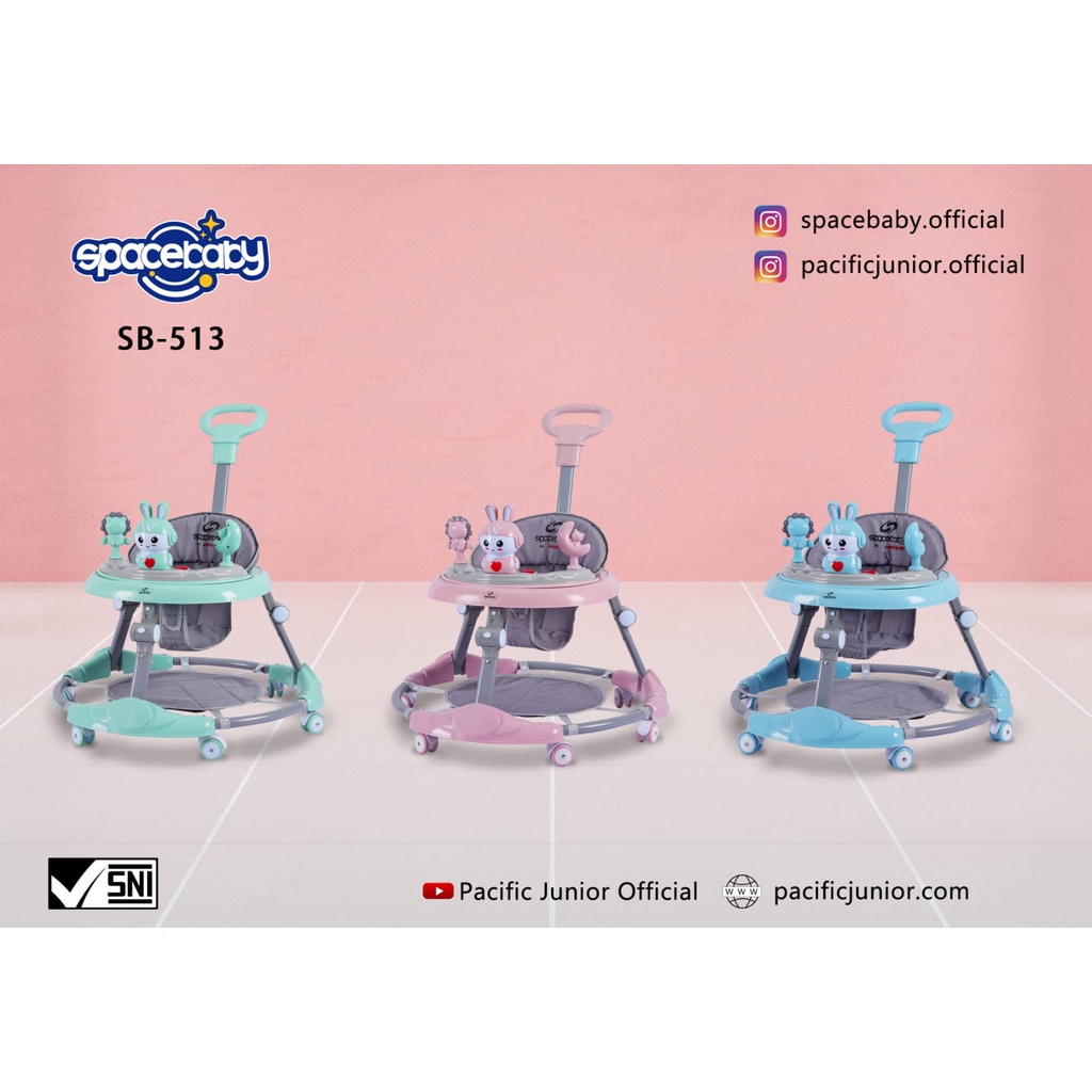 Baby Walker Space Baby SB 513 509 kereta belajar berjalan bayi