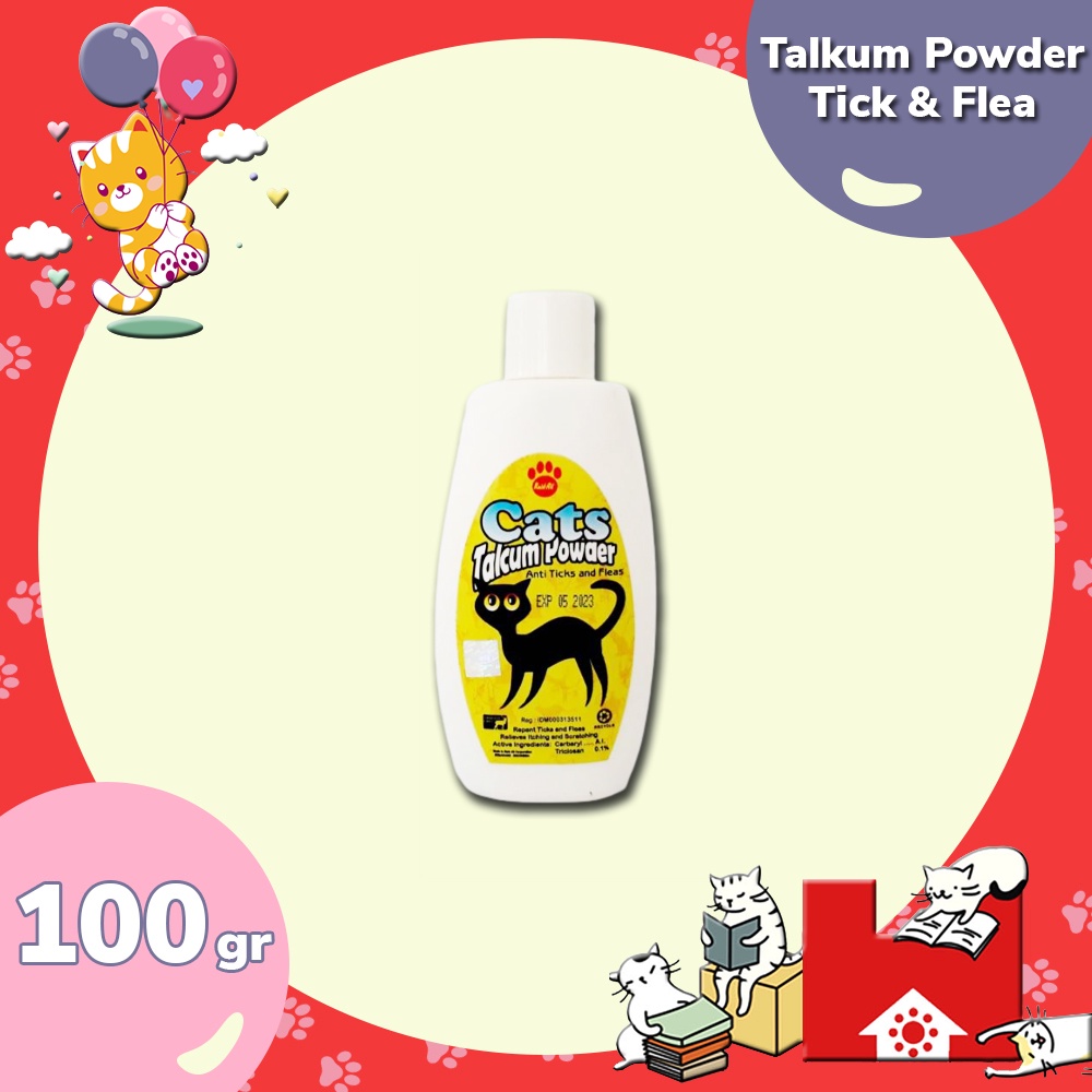 Talkum Powder Kutu &amp; Jamur - Bedak Kucing