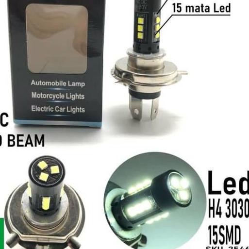 Pásti.muráh⭐ BOHLAM LAMPU LED VIXON BYSON I Lampu Motor Kaki 3 H4 ..