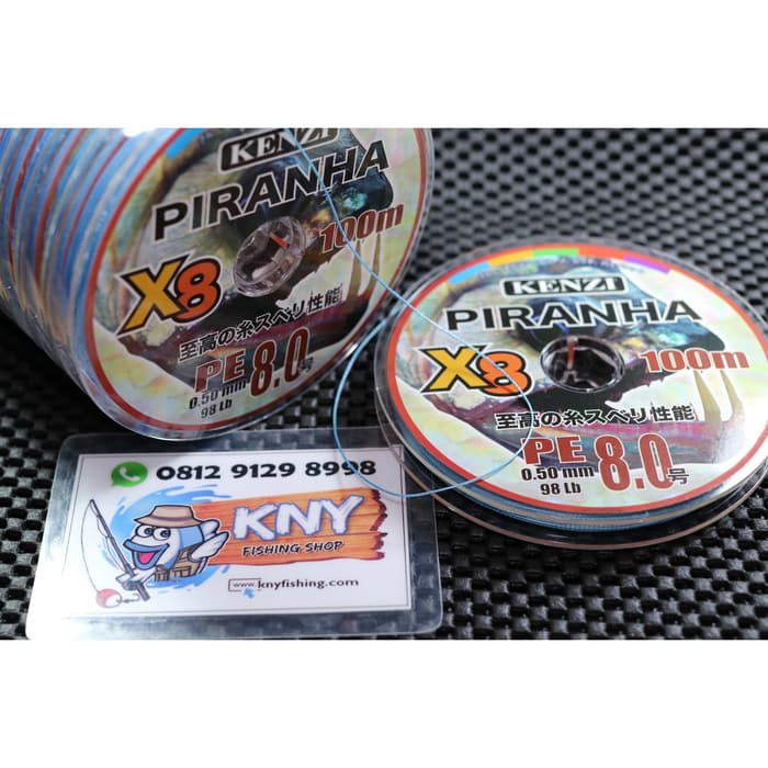 senar benang pancing pe xtraone piranha x8 pe 8 warna warni 88 joran