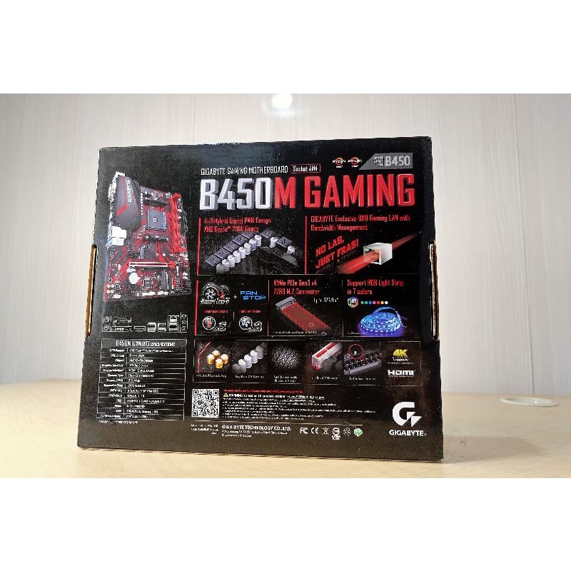 Gigabyte GAMING MOTHERBOARD socket AM4 B450M GAMING