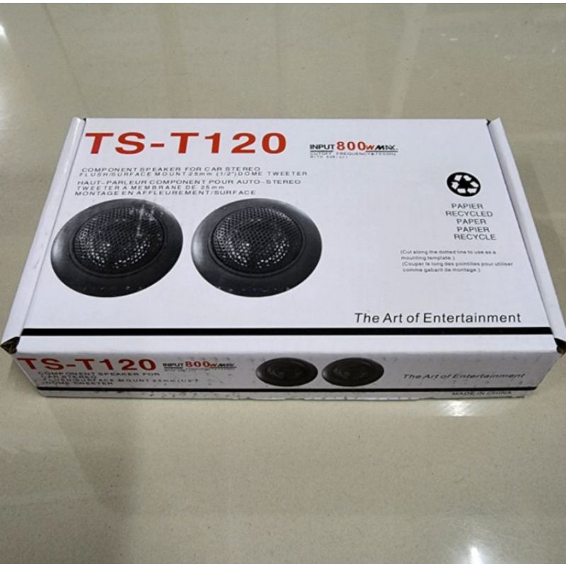 Tweeter mobil TS T120 speaker audio mobil 800w