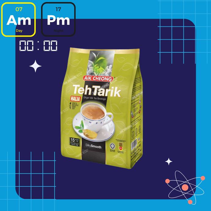 

[ COD ] AIK CHEONG Teh Tarik 4in1 600g (40g x 15 sachets) - Halia TERBARU Kode 1108