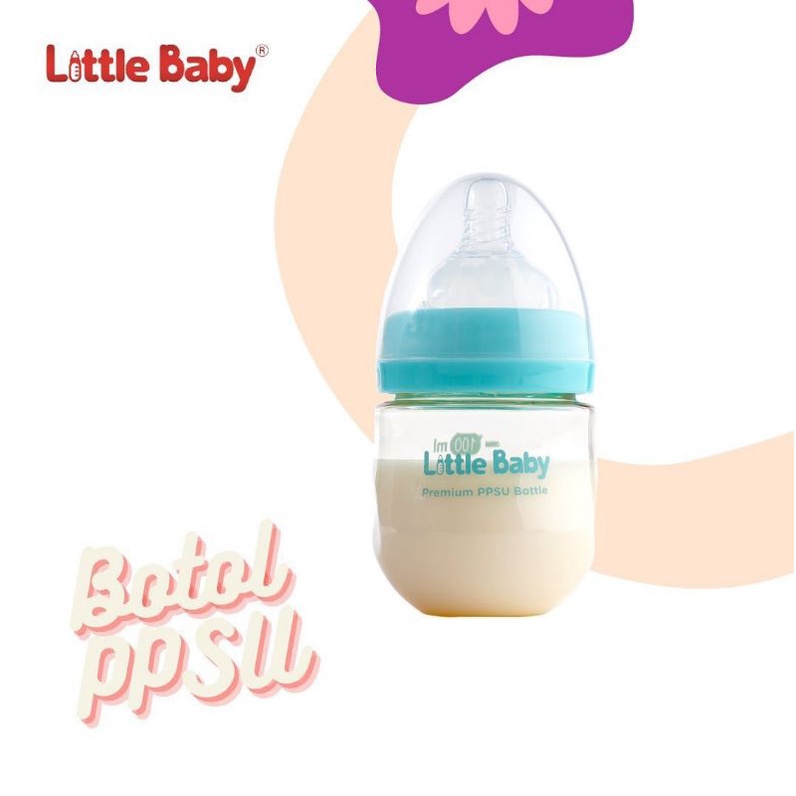 LITTLE BABY PPSU Wide Neck Bottle 100ml Botol Susu Dot PPSU