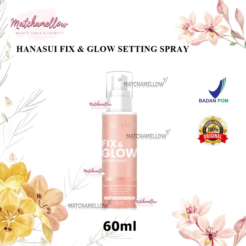 ❄️MATCHA❄️ HANASUI FIX &amp; GLOW SETTING SPRAY - HANASUI SETTING SPRAY BPOM ORIGINAL