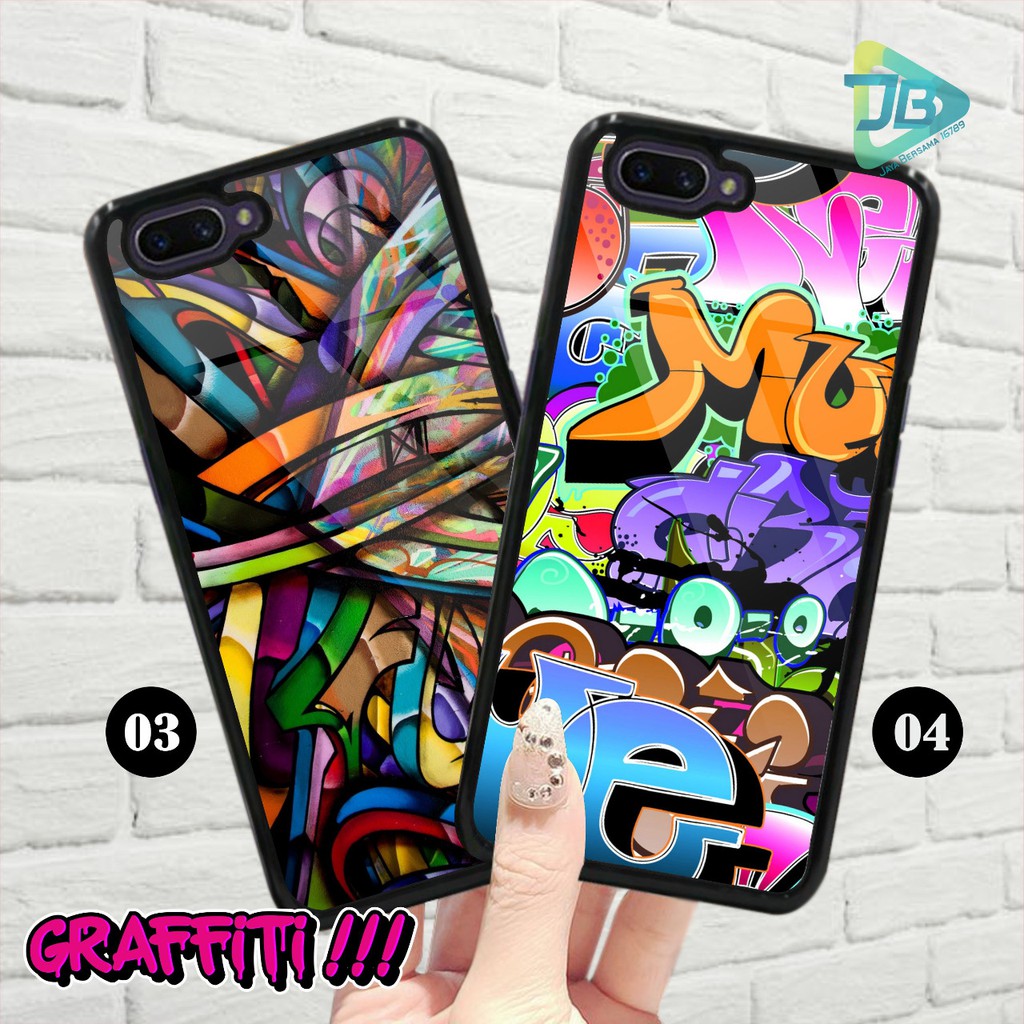 HARDCASE 2D GLOSSY GRAFFITI OPPO VIVO XIAOMI SAMSUNG REALME IPHONE ALL TYPE JB4674