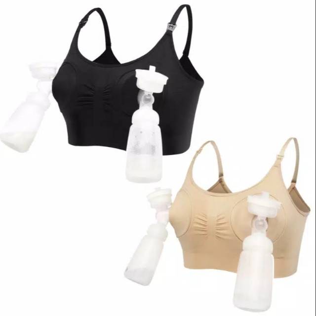 Seamless Handsfree Bra Pompa Asi Bra Wanita Menyusui Handsfree Pumping Bra Nursing Bra P31