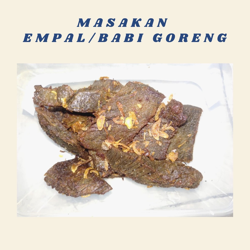 

Empal Babi / Empal B2/ DG Goreng Jogja Yogyakarta 500gr