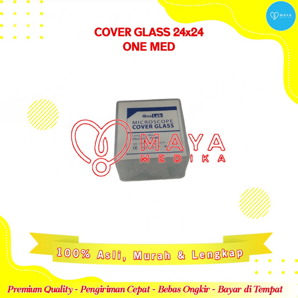 Cover Glass 24x24 mm (1 Box Isi 100)
