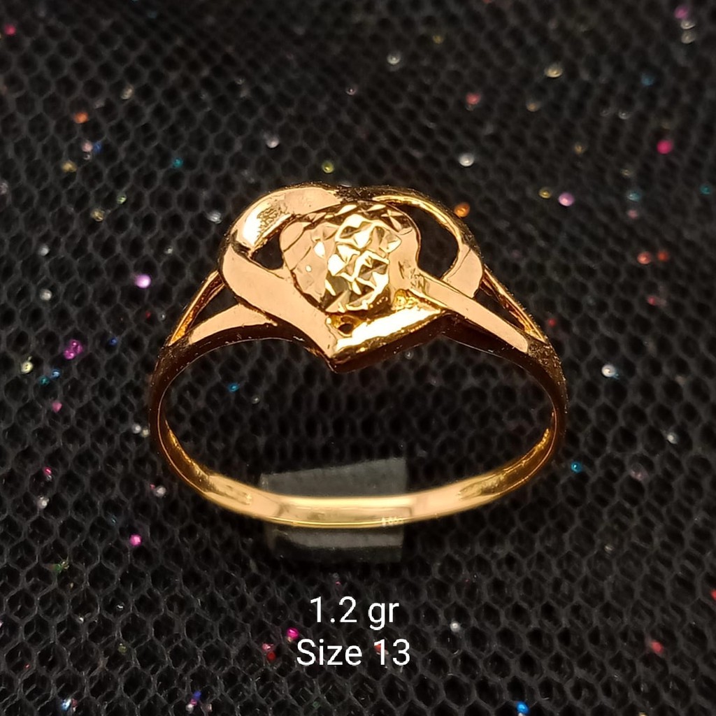 NEW Cincin Emas 17 K - 1.2 gr Kadar 750 - CMS100000006