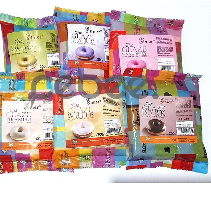 

Serbuuu Elmer Dip Glaze Topping Celupan Donat 200g SF5``