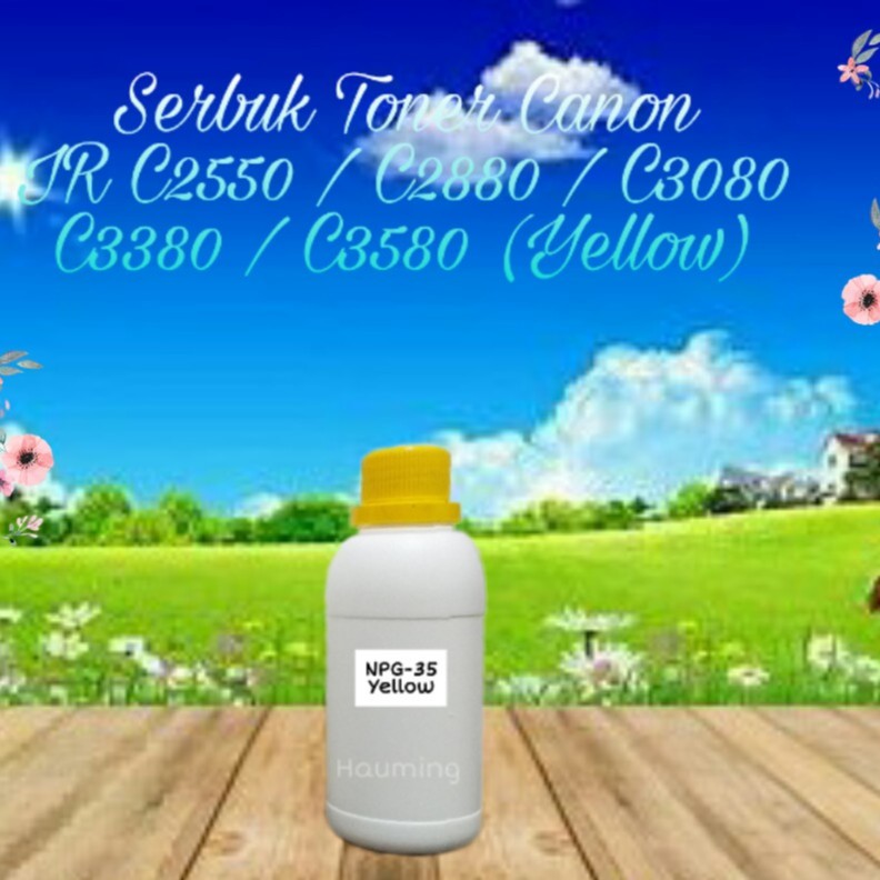 Serbuk Toner Canon NPG35 NPG 35 IR C2550 C2880 C3080 C3380 C3580 IRC-2550 2880 3080 Yellow 1x Isi