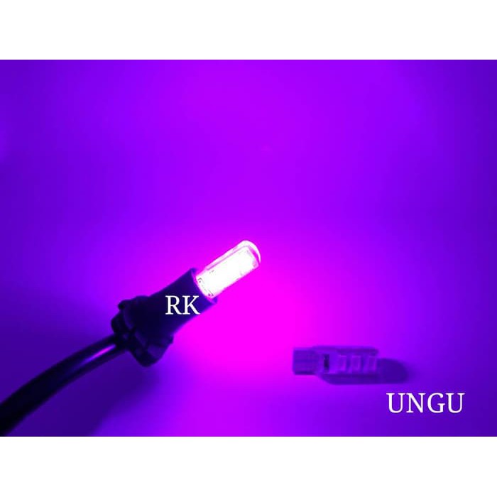 JUAL MURAH LAMPU SENJA T10 LED UNGU | T10 LED VIOLET | LAMPU LED T10 PURPLE