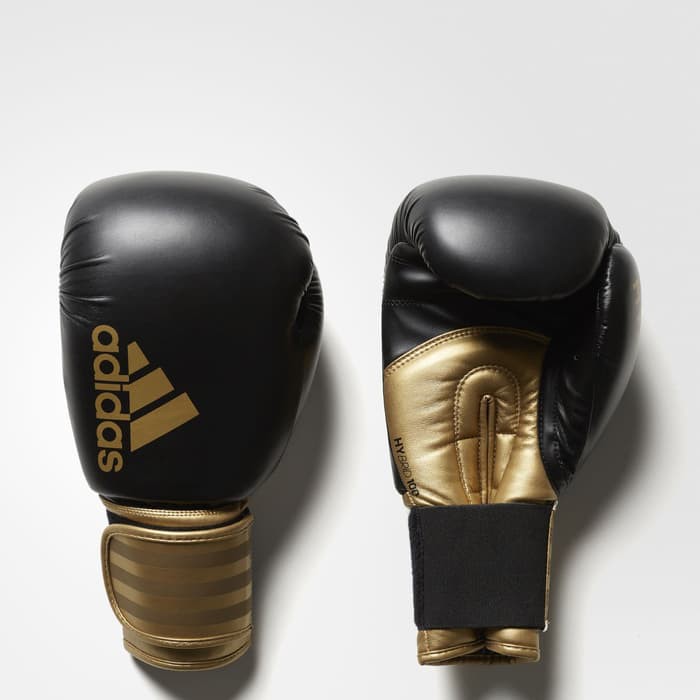 Adidas Hybrid 100 Black Gold Sarung Tinju Muaythai